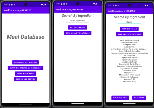Meal Database